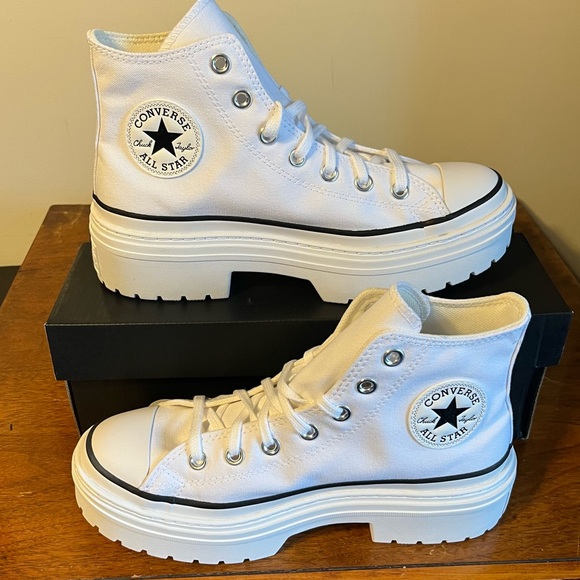 Converse Women's Chuck Taylor All Star Lugged Heel Platform Shoes - Picture 1 of 6
